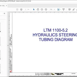 Liebherr LTM 1100-5.2 Hydraulics Steering Tubing Diagram Manual 987297408 - PDF DOWNLOAD