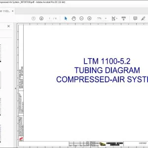 Liebherr LTM 1100-5.2 Tubing Diagram Compressed-Air System Manual 987297208 - PDF DOWNLOAD