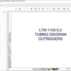 Liebherr LTM 1100-5.2 Tubing Diagram Outtriggers Manual 987297708 - PDF DOWNLOAD