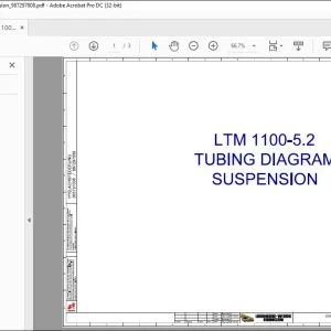 Liebherr LTM 1100-5.2 Tubing Diagram Suspension Manual 987297808 - PDF DOWNLOAD