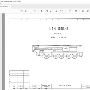 Liebherr LTM 1160-2 Circuit Wiring Diagram Manual - PDF DOWNLOAD