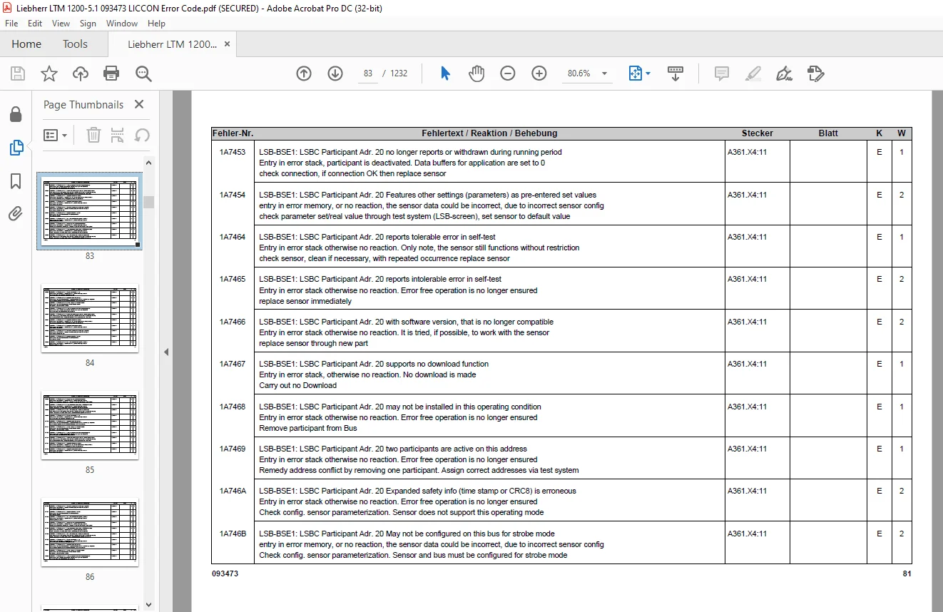 Liebherr LTM 1200-5.1 LICCON Error Code Manual 093473 - PDF DOWNLOAD - Image 4
