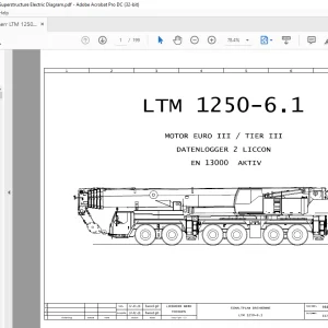 Liebherr LTM 1250-6.1 MOTOR EURO III - TIER III DATENLOGGER 2 LICCON EN 13000 AKTIV SCHALTPLAN DREHBUHNE Manual - PDF DOWNLOAD (GERMAN)