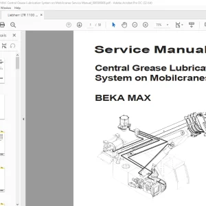 Liebherr LTR 1100 BEKA MAX Central Grease Lubrication System on Mobile cranes Service Manual_890506908 - PDF DOWNLOAD