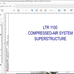 Liebherr LTR 1100 Compressed-Air System Superstructure Pneumatic Diagram Manual 98015166 - PDF DOWNLOAD