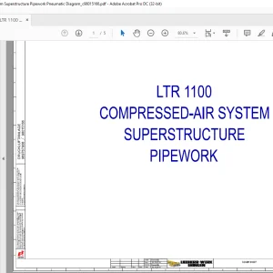 Liebherr LTR 1100 Hydraulics Superstructure Pipework Hydraulic Diagram Manual - PDF DOWNLOAD