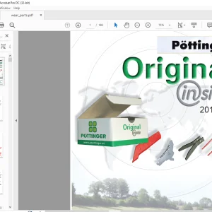 Pottinger Tractor wear Spare Parts Manual  - PDF DOWNLOAD