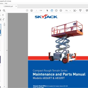 Skyjack 6826RT & 6832RT Compact Rough Terrain Series Maintenance & Parts Manual 129946AG - PDF DOWNLOAD