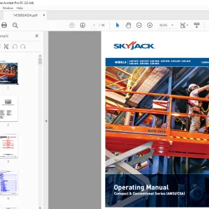 Skyjack Compact & Conventional Series SJIII 3215 SJIII 3219 SJIII 3220 SJIII 3226 SJIII 4620 SJIII 4626 SJIII 4632 SJIII 6826 SJIII 6832 Operating Manual 143880AD-A