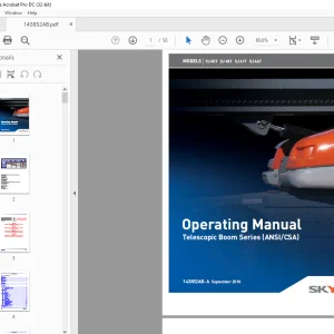 Skyjack SJ 40T SJ 45T SJ 61T SJ 66T Telescopic Boom Series Operating Manual 143852AB-A - PDF DOWNLOAD