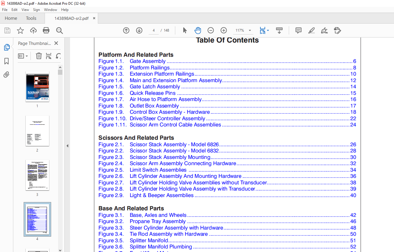 Skyjack Sj Rt Sj Rt Compact Rough Terrain Series Parts Manual Ad Pdf Download