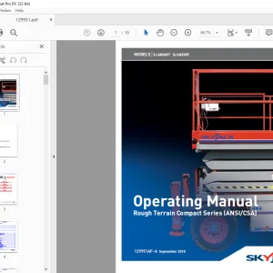Skyjack SJ 6826RT SJ 6832RT Rough Terrain Compact Series Operating Manual 129951AF-A - PDF DOWNLOAD