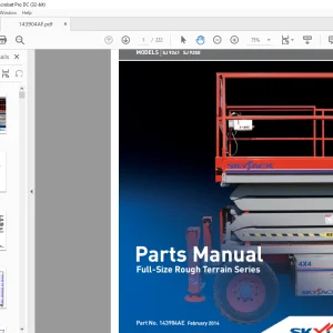 Skyjack SJ 9241 SJ 9250 Full-Size Rough Terrain Series Parts Manual 143904AE -  PDF DOWNLOAD