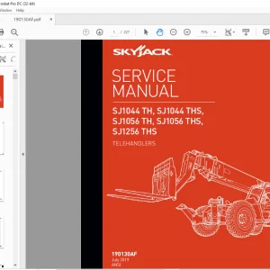 Skyjack SJ1044 TH, SJ1044 THS, SJ1056 TH, SJ1056 THS, SJ1256 THS Telehandlers Service Manual 190130AF - PDF DOWNLOAD