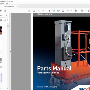 Skyjack SJ12 SJ16 Vertical Mast Series Parts Manual PN 157974AB - PDF DOWNLOAD