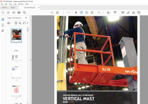 Skyjack SJ12 Vertical Mast Service Manual 155185AH - PDF DOWNLOAD