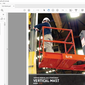 Skyjack SJ12 Vertical Mast Service Manual 155185AH - PDF DOWNLOAD