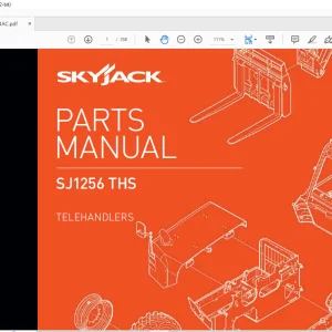 Skyjack SJ1256 THS Telehandlers Parts Manual 205154AC - PDF DOWNLOAD