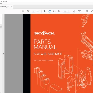 Skyjack SJ30 AJE, SJ30 ARJE Articulating Boom Parts Manual 229034ACA - PDF DOWNLOAD