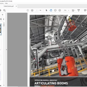 Skyjack SJ30AJE SJ30ARJE Articulating Boom Operating Manual 196403AHA - PDF DOWNLOAD