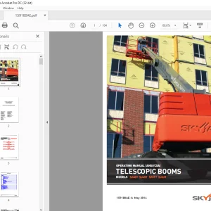 Skyjack SJ40T SJ45T SJ61T SJ66T Telescopic Boom Operating Manual 159180AE-A - PDF DOWNLOAD