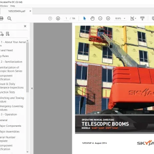 Skyjack SJ40T SJ45T SJ61T SJ66T Telescopic Boom Operating Manual 169269AF-A - PDF DOWNLOAD