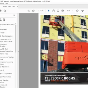 Skyjack SJ40T SJ45T SJ61T SJ66T Telescopic Boom Operating Manual 207518AEA - PDF DOWNLOAD