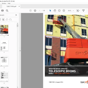 Skyjack SJ40T SJ45T SJ61T SJ66T Telescopic Boom Operating Manual 58017AF-A - PDF DOWNLOAD