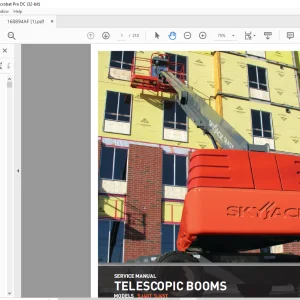 Skyjack SJ40T SJ45T Telescopic Boom Service Manual - PDF DOWNLOAD