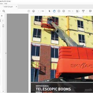 Skyjack SJ40T SJ45T Telescopic Boom Service Manual 143872AI - PDF DOWNLOAD