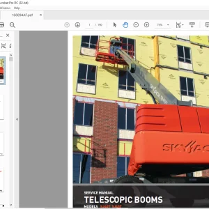 Skyjack SJ40T SJ45T Telescopic Boom Service Manual 168894AF - PDF DOWNLOAD