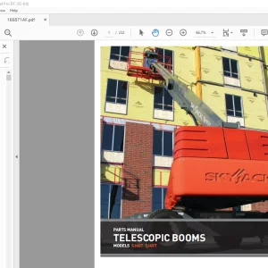 Skyjack SJ40T SJ45T Telescopic Booms Parts Manual 166871AF - PDF DOWNLOAD