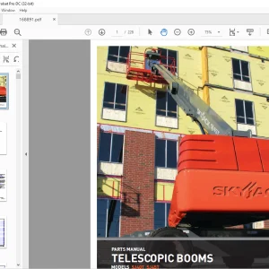 Skyjack SJ40T SJ45T Telescopic Booms Parts Manual 168891AE - PDF DOWNLOAD