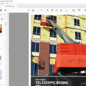 Skyjack SJ40T SJ45T Telescopic Booms Parts Manual 170945AE - PDF DOWNLOAD