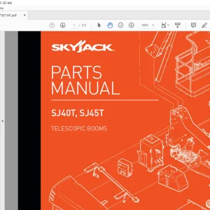 Skyjack SJ40T, SJ45T Telescopic Booms Parts Manual 207561AF - PDF DOWNLOAD
