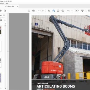 Skyjack SJ46AJ SJ51AJ Articulating Booms Parts Manual 163265AF - PDF DOWNLOAD