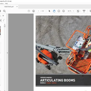 Skyjack SJ46AJ SJ51AJ Articulating Booms Service Manual 166876AF - PDF DOWNLOAD