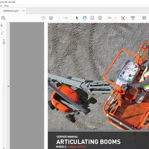 Skyjack SJ46AJ SJ51AJ Articulating Booms Service Manual 168896AG - PDF DOWNLOAD