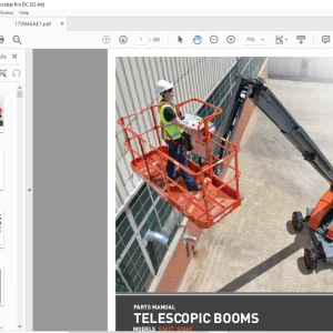 Skyjack SJ61T SJ66T Telescopic Booms Parts Manual 170946AE - PDF DOWNLOAD