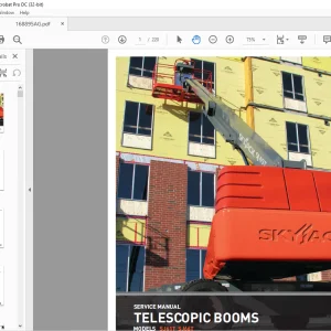 Skyjack SJ61T SJ66T Telescopic Booms Service Manual 168895AG - PDF DOWNLOAD