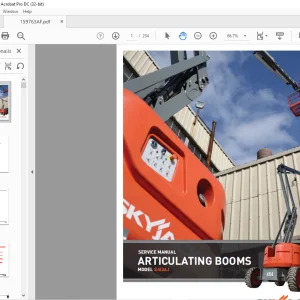 Skyjack SJ63 AJ Articulating Booms Service Manual 159763AF - PDF DOWNLOAD
