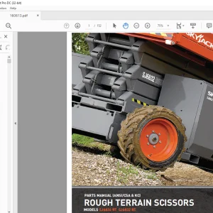Skyjack SJ6826 RT SJ6832 RT Rough Terrain Scissors Parts Manual 160613AH - PDF DOWNLOAD
