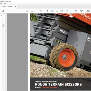 Skyjack SJ6826 RT SJ6832 RT Rough Terrain Scissors Service Manual 157951AE - PDF DOWNLOAD