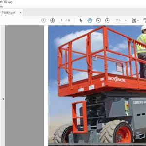 Skyjack SJ6832 RTE ROUGH TERRAIN SCISSORS OPERATING MANUAL 159176AE-A  - PDF DOWNLOAD