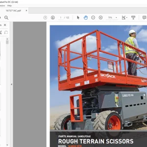 Skyjack SJ6832 RTE ROUGH TERRAIN SCISSORS PARTS MANUAL 167571AC  - PDF DOWNLOAD