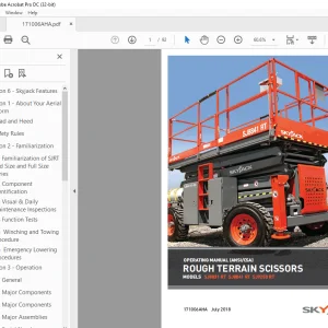 Skyjack SJ8831 RT SJ8841 RT SJ9250 RT Rough Terrain Scissors Operating Manual 171006AHA - PDF DOWNLOAD