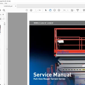Skyjack SJ9241 RT SJ9250 RT Full-Size Rough Terrain Series Service Manual 143905AE - PDF DOWNLOAD