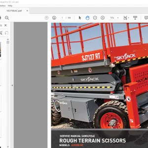 Skyjack SJ9250 RT ROUGH TERRAIN SCISSORS SERVICE MANUAL 163766AC  - PDF DOWNLOAD