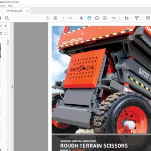 Skyjack SJ9250 RT ROUGH TERRAIN SCISSORS SERVICE MANUAL SJ9250 RT -  PDF DOWNLOAD