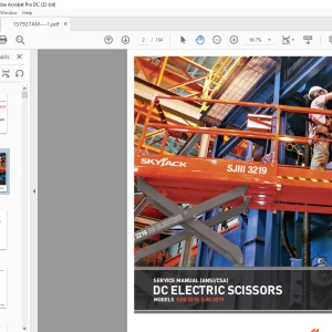 Skyjack SJIII 3215 3219 DC Electric Scissors Repair Manual PDF